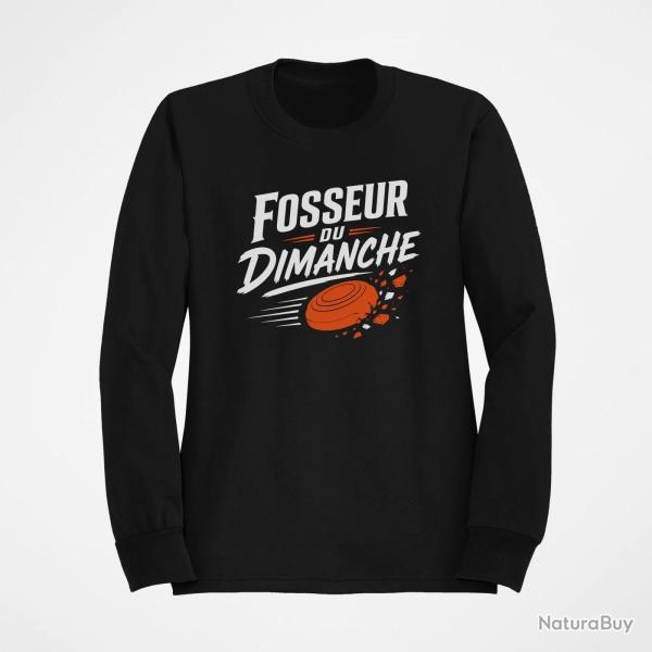 Sweat Ball Trap Fosseur du dimanche Tireur loisir Noir / Orange