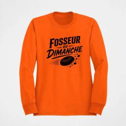 Sweat Ball Trap Fosseur du dimanche Tireur loisir Orange