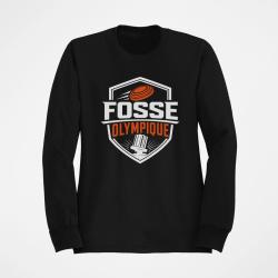Sweat Ball Trap Fosse olympique Tir de comp&eacute;tition Noir / Orange