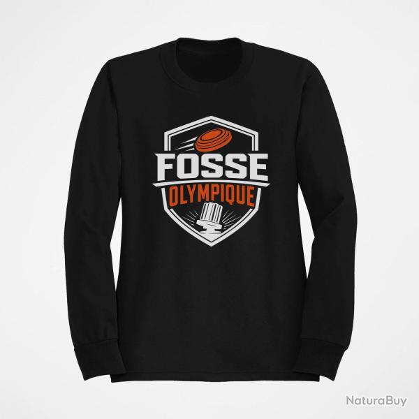 Sweat Ball Trap Fosse olympique Tir de comp�tition Noir / Orange