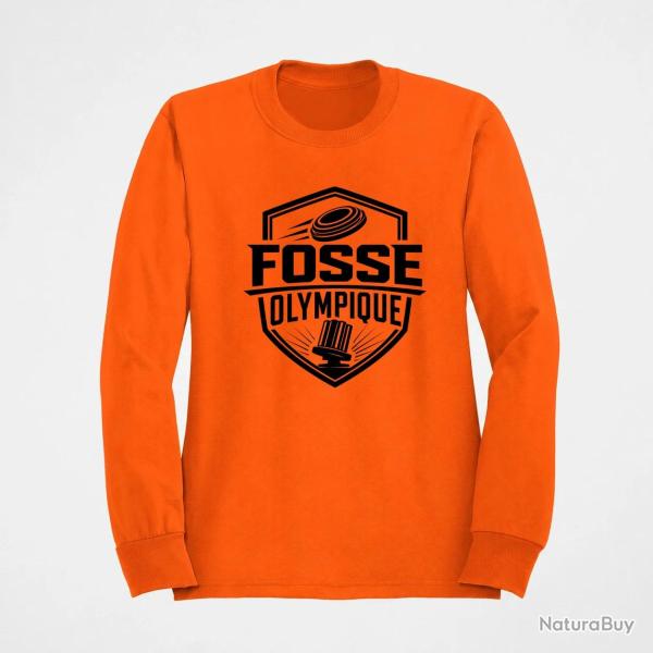 Sweat Ball Trap Fosse olympique Tir de comp�tition Orange