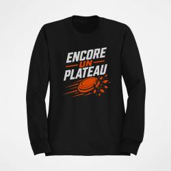 Sweat Ball Trap Encore un plateau Slogan passion Noir / Orange