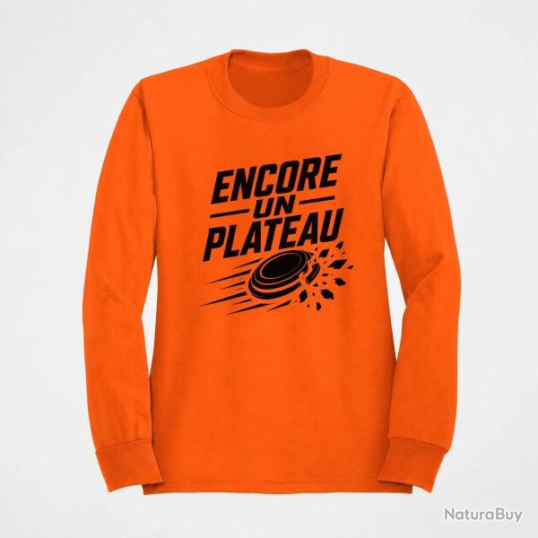 Sweat Ball Trap Encore un plateau Slogan passion Orange