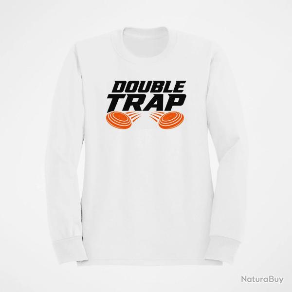 Sweat Ball Trap Double Trap Deux plateaux Blanc / Orange