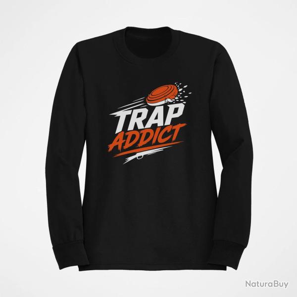 Sweat Ball Trap Accro au Trap Passion plateaux Noir / Orange