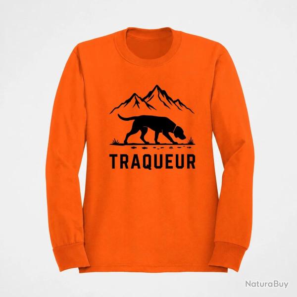 Pull Chasse Traqueur Chien des montagnes Orange