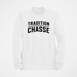 Sweat Chasse Tradition chasse Vintage Blanc