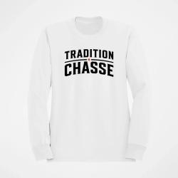 Sweat Chasse Tradition chasse Vintage Blanc / Orange