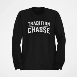 Sweat Chasse Tradition chasse Vintage Noir / Orange