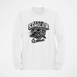 Sweat Chasse Team sanglier &Ccedil;a d&eacute;boule Blanc