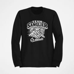 Sweat Chasse Team sanglier &Ccedil;a d&eacute;boule Noir
