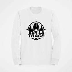 Sweat Chasse Sur la trace Empreinte de sanglier Blanc