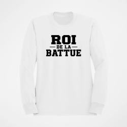 Sweat Chasse Roi de la battue Orange Blanc