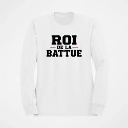Sweat Chasse Roi de la battue Orange Blanc / Orange
