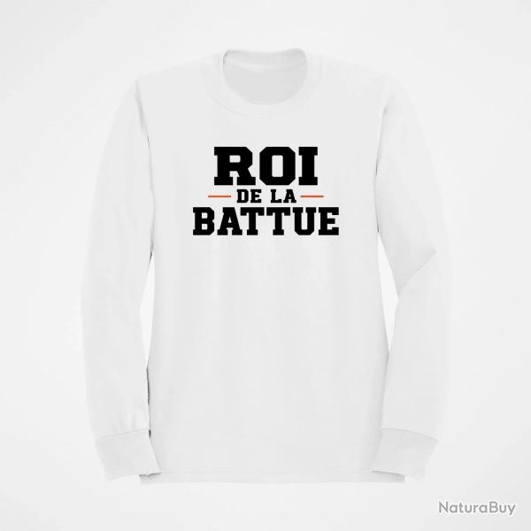 Sweat Chasse Roi de la battue Orange Blanc / Orange