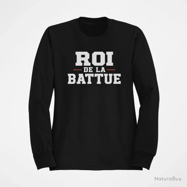 Sweat Chasse Roi de la battue Orange Noir / Orange
