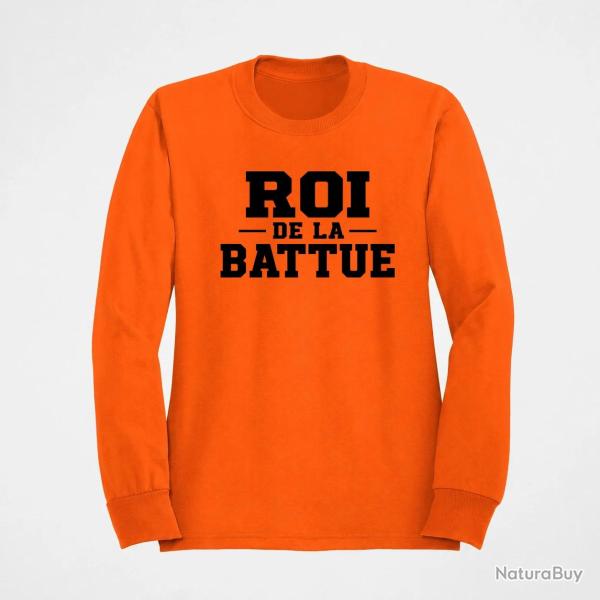 Sweat Chasse Roi de la battue Orange Orange