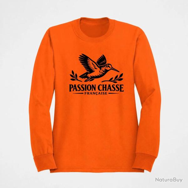 Sweat Chasse Passion chasse fran�aise B�casse Orange