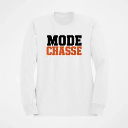 Pull Chasse Mode chasse Typographie orange Blanc / Orange