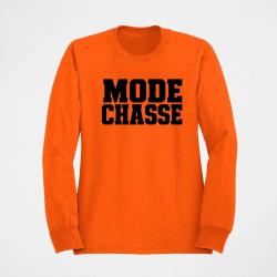 Pull Chasse Mode chasse Typographie orange Orange