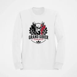Pull Chasse Grand gibier France Cerf et ch&ecirc;ne Blanc / Couleur