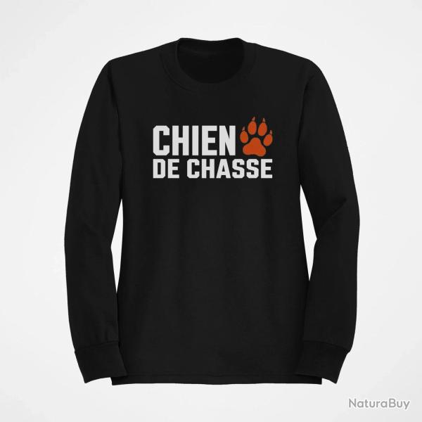 Sweat Chasse Chien de chasse Empreinte orange Noir / Orange