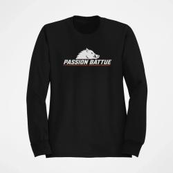 Sweat Chasse Passion battue Sanglier courant Noir / Orange