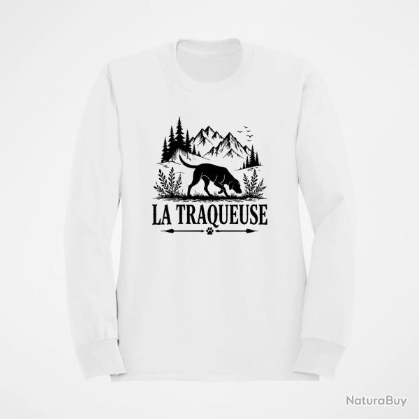 Sweat Chasse La traqueuse Chienne des montagnes Blanc