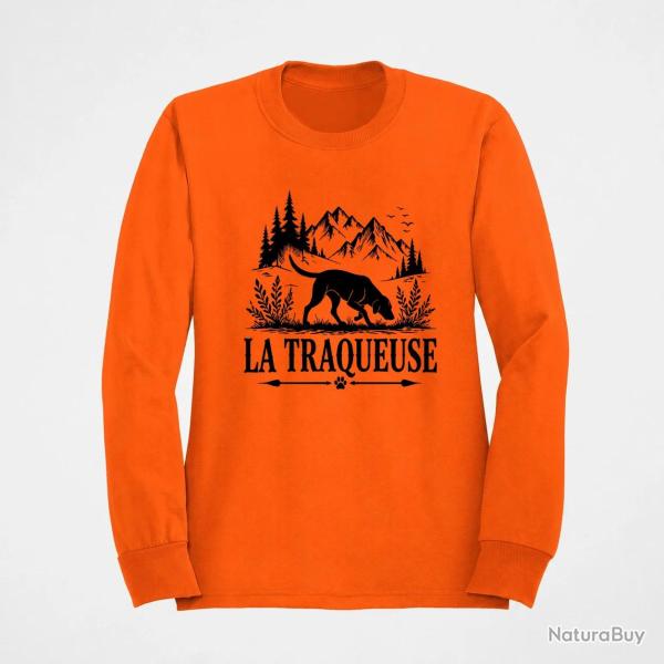 Sweat Chasse La traqueuse Chienne des montagnes Orange