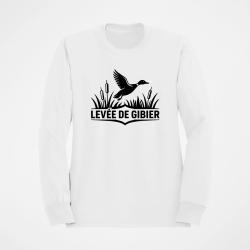 Sweat Chasse Lev&eacute;e de gibier Canard des roseaux Blanc