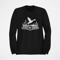 Sweat Chasse Lev&eacute;e de gibier Canard des roseaux Noir