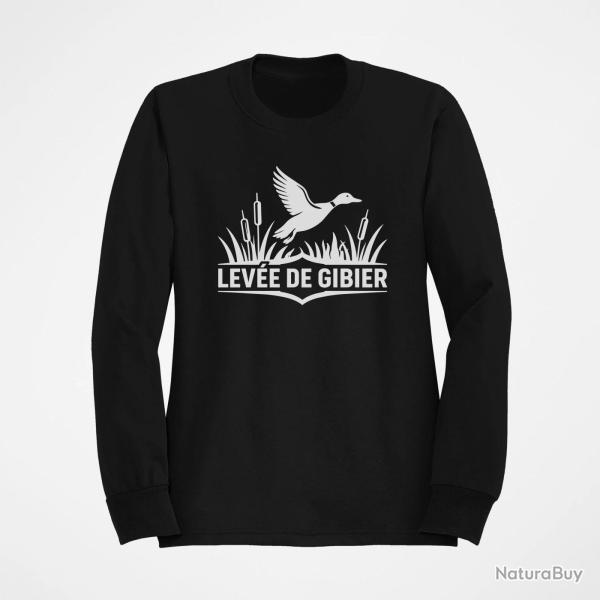 Sweat Chasse Lev�e de gibier Canard des roseaux Noir