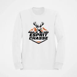 Sweat Chasse Esprit chasse Cerf des montagnes Blanc / Orange