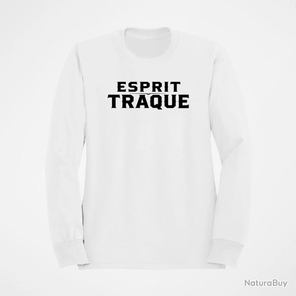 Sweat Chasse Esprit traque Typographie Blanc