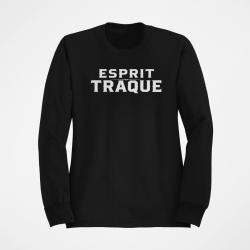 Sweat Chasse Esprit traque Typographie Noir