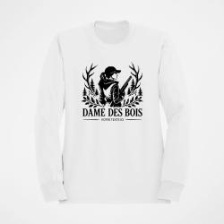 Pull Chasse Dame des bois Personnalisable Blanc
