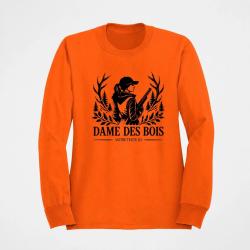 Pull Chasse Dame des bois Personnalisable Orange