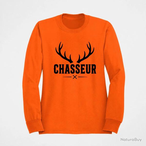 Pull Chasse Chasseur Bois de cerf crois�s Orange