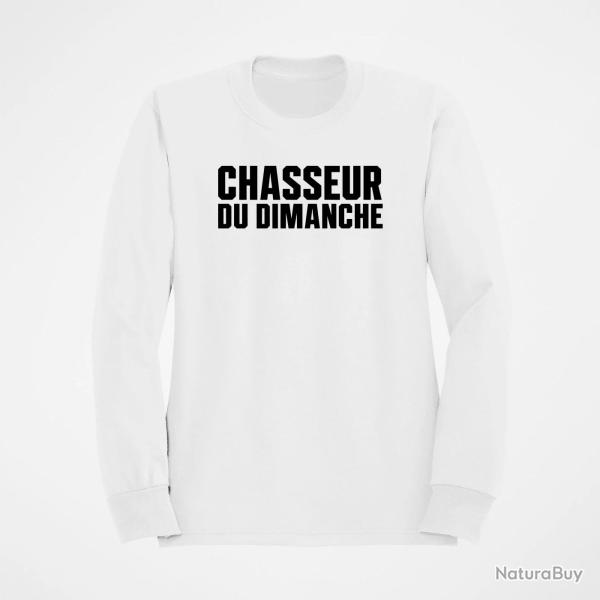 Pull Chasse Chasseur du dimanche Orange Blanc