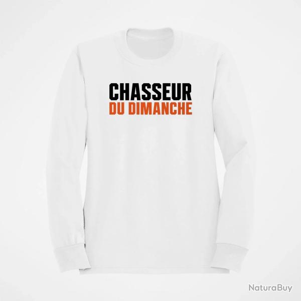 Pull Chasse Chasseur du dimanche Orange Blanc / Orange