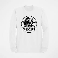 Pull Chasse Chasseresse de migrateurs Canard Blanc