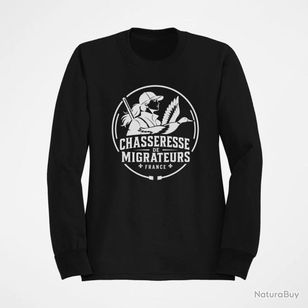 Pull Chasse Chasseresse de migrateurs Canard Noir