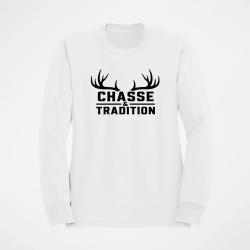 Pull Chasse Chasse et tradition Panache Blanc