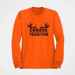 Pull Chasse Chasse et tradition Panache Orange
