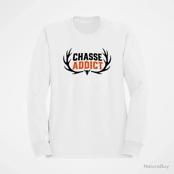 Pull Chasse Chasse addict Panache orange Blanc / Orange
