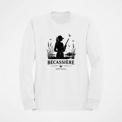 Pull Chasse B&eacute;cassi&egrave;re des marais Personnalisable Blanc