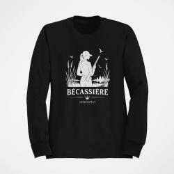 Pull Chasse B&eacute;cassi&egrave;re des marais Personnalisable Noir
