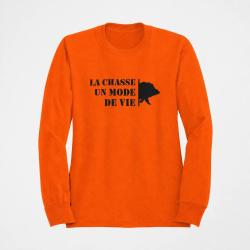 Sweat Chasse Un mode de vie Sanglier Orange
