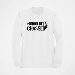 Sweat Chasse Mordu de chasse Blanc / Orange