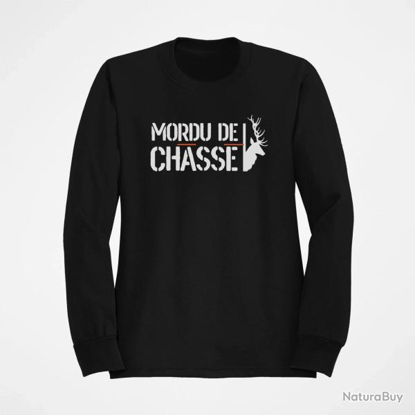 Sweat Chasse Mordu de chasse Noir / Orange